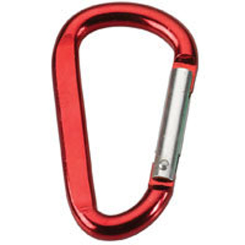 Hand Sanitizer with Moisture Beads and Carabiner Clip Red