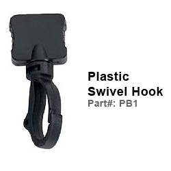 Dye-Sublimated Polyester Lanyard with O-ring Attachment 1/2 Inch Plastic Swivel Hook (PB1)