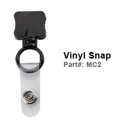 Smooth Nylon Lanyard with O-ring Attachment 1/2 Inch Vinyl Snap (MC2)