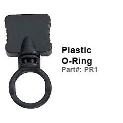 Smooth Nylon Lanyard with O-ring Attachment 1/2 Inch Plastic O-Ring (PR1)