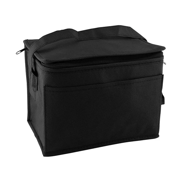 Non-Woven 6 Pack Cooler Bag Black