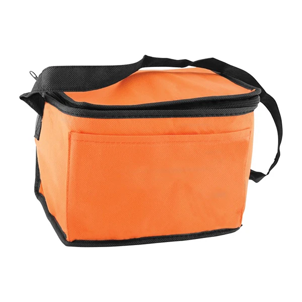 Non-Woven 6 Pack Cooler Bag Orange