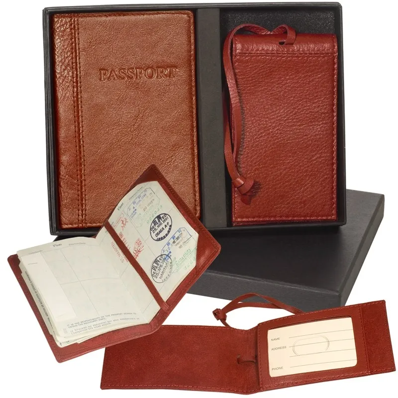 Passport and Magnetic Luggage Tag Set