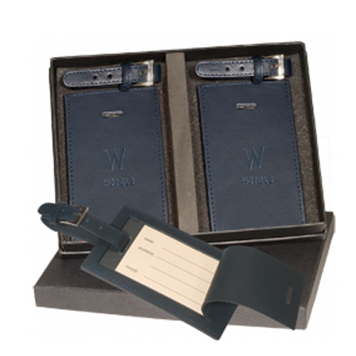 Marquis Two Luggage Tag Set Navy