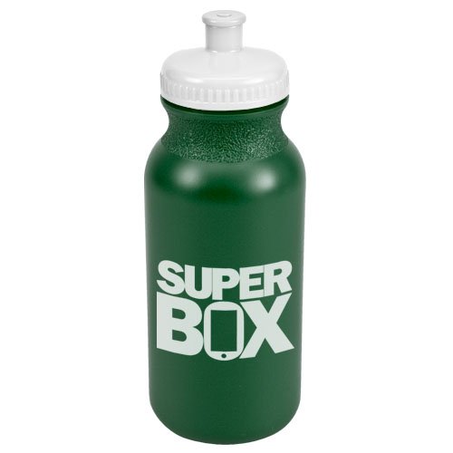 Bike Bottle BPA Free - Colors - 20 oz Green/White