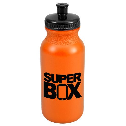 Bike Bottle BPA Free - Colors - 20 oz Orange/Black