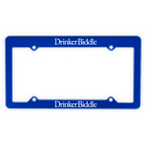 Economy License Plate Frame Royal Blue