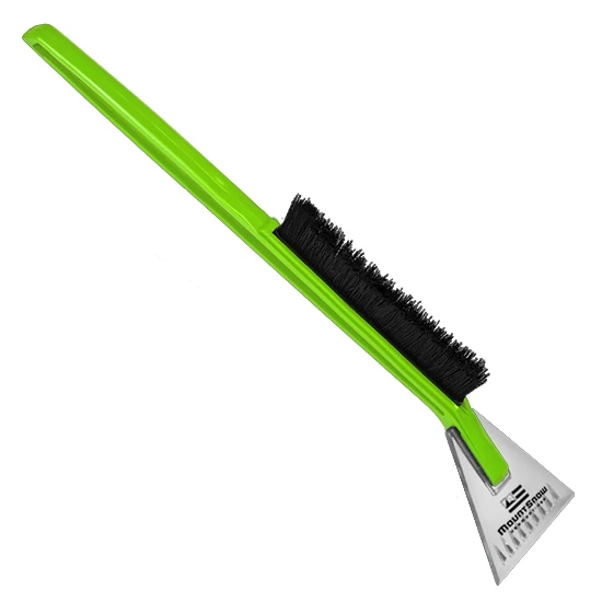 Deluxe Ice Scraper Snowbrush  Clear/Lime Green