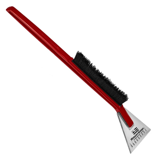 Deluxe Ice Scraper Snowbrush  Clear/Red