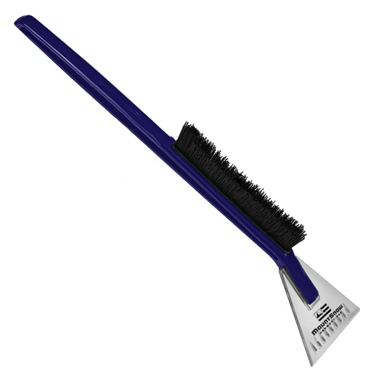 Deluxe Ice Scraper Snowbrush  Clear/Navy Blue