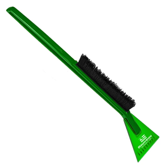 Deluxe Ice Scraper Snowbrush  Translucent Green/Green