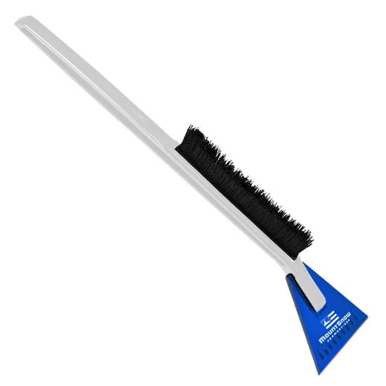 Deluxe Ice Scraper Snowbrush  Translucent Blue/White