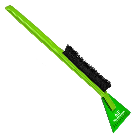 Deluxe Ice Scraper Snowbrush  Translucent Green/Lime Green