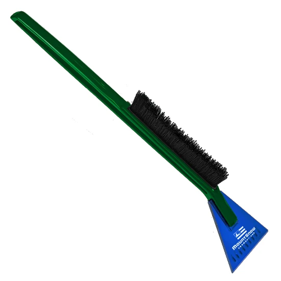 Deluxe Ice Scraper Snowbrush  Translucent Blue/Dark Green