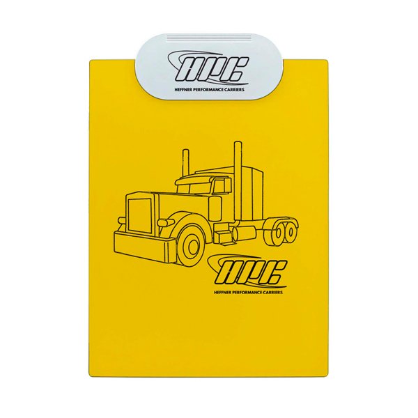 Letter Clipboard with Oval Clip Yellow/White