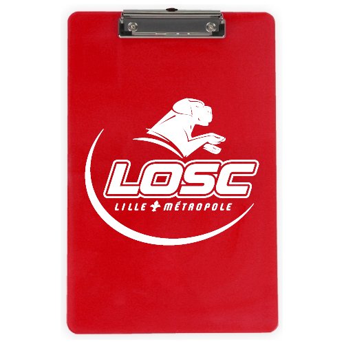 Low Profile Clipboard Transparent Red