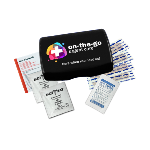 Express First Aid Kit with Digital Imprint Black