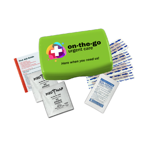 Express First Aid Kit with Digital Imprint Lime Green