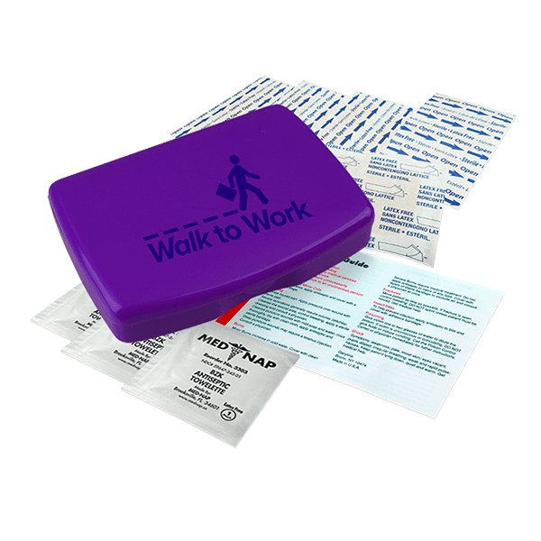 First Aid Kit with Digital Imprint Violet