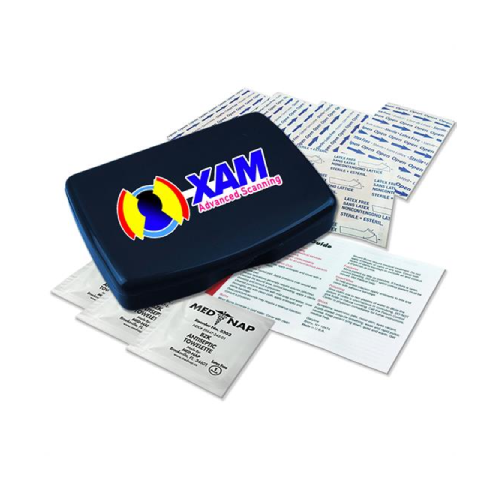 First Aid Kit with Digital Imprint Navy Blue