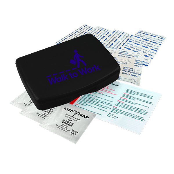 First Aid Kit with Digital Imprint Black
