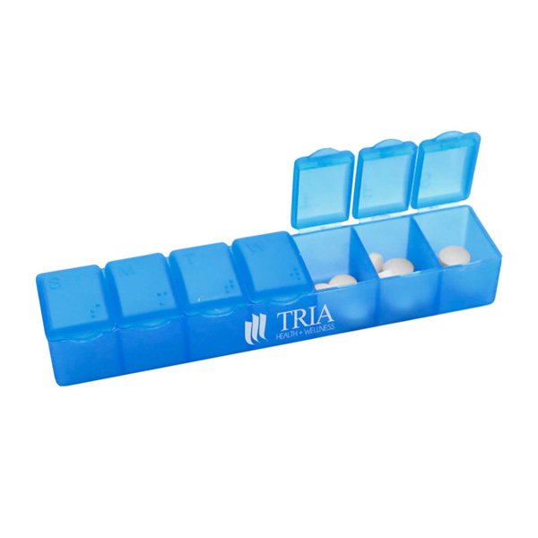 Pillcase-7- Day Translucent Blue