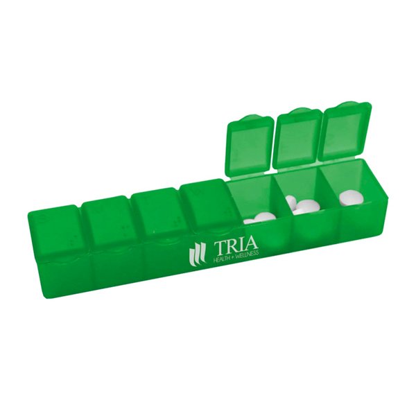 Pillcase-7- Day Translucent Green