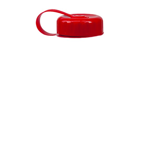 Poly-Pure Bottle -Tethered Lid - BPA free (27 oz.) Red