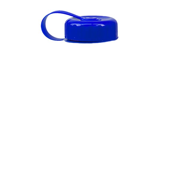 Poly-Pure Bottle -Tethered Lid - BPA free (27 oz.) Blue