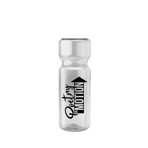 Transparent Custom Color Bottle - 28oz - BPA Free