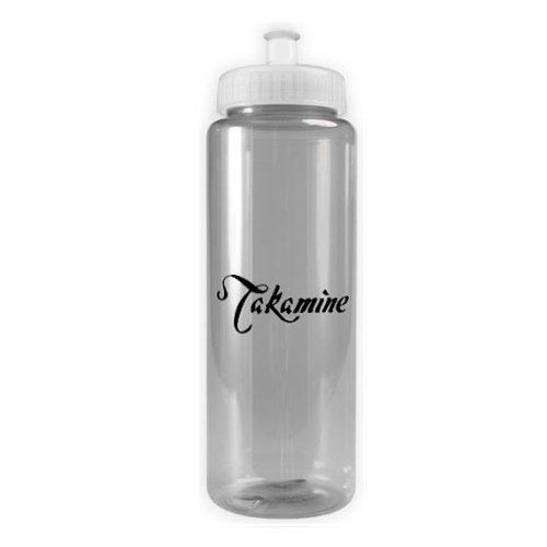 Transparent Color Bottle - 32 oz - BPA Free Clear/White