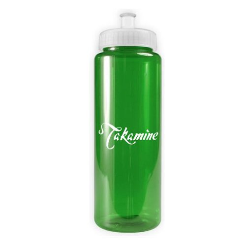 Transparent Color Bottle - 32 oz - BPA Free Translucent Green/White