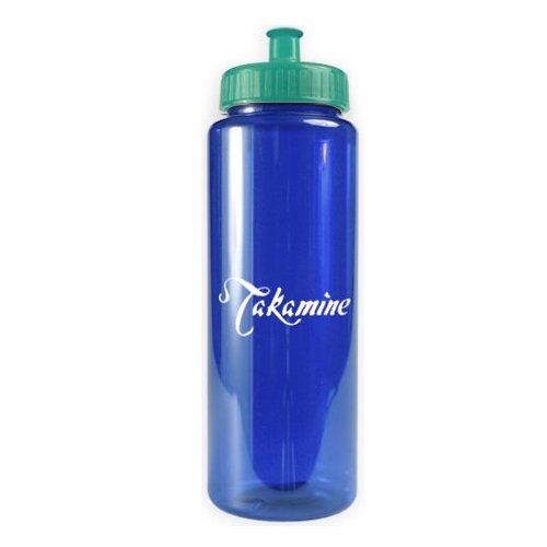 Transparent Color Bottle - 32 oz - BPA Free Blue/Teal