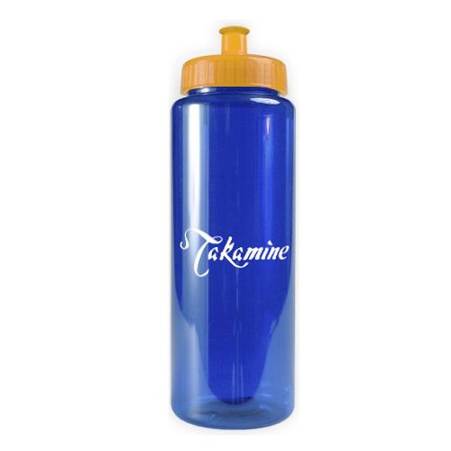 Transparent Color Bottle - 32 oz - BPA Free Blue/Yellow
