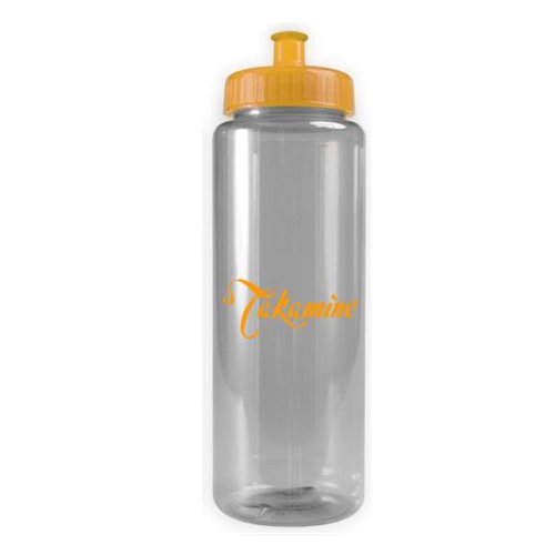 Transparent Color Bottle - 32 oz - BPA Free Clear/Yellow