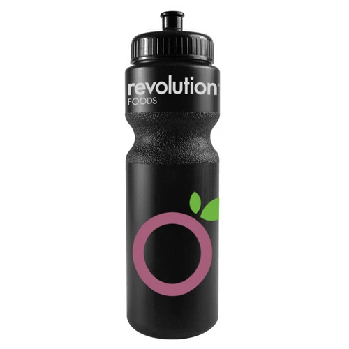 Bike Bottle - Colors - BPA Free (28 oz) Black/Black