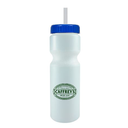 Journey Custom Bike Bottle w/ Straw - BPA Free Frost/Blue