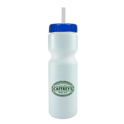 Journey Bike Bottle w/ Straw - BPA Free Frost/Blue