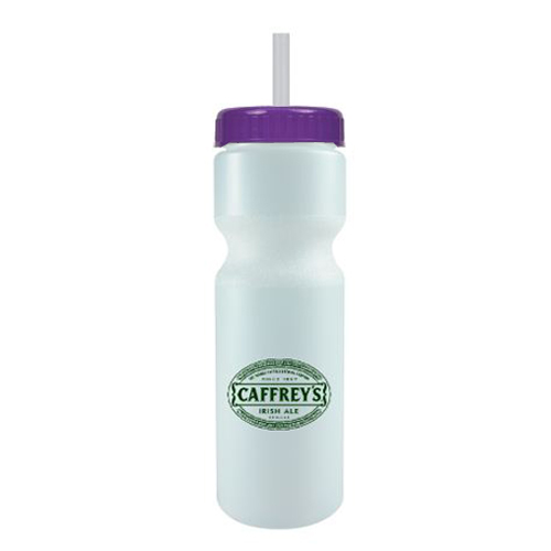 Journey Custom Bike Bottle w/ Straw - BPA Free Frost/Violet