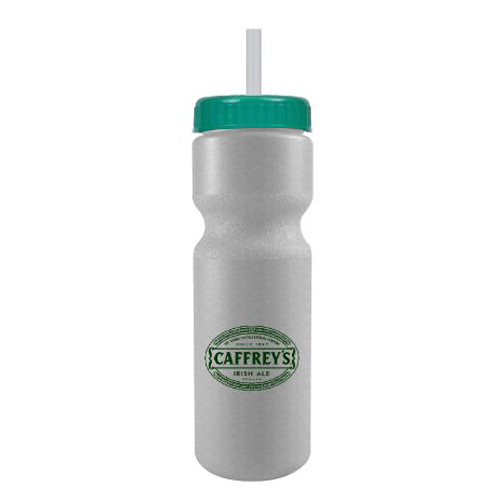 Journey Custom Bike Bottle w/ Straw - BPA Free Granite/Teal