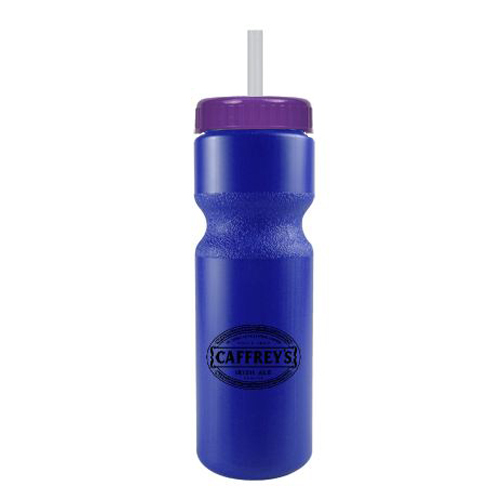 Journey Custom Bike Bottle w/ Straw - BPA Free Royal Blue/Violet