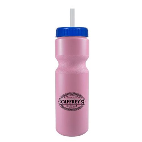 Journey Bike Bottle w/ Straw - BPA Free Pink/Blue