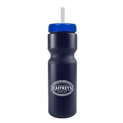 Journey Bike Bottle w/ Straw - BPA Free Navy Blue/Royal Blue