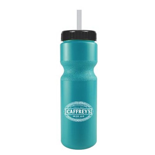 Journey Bike Bottle w/ Straw - BPA Free Turquoise/Black
