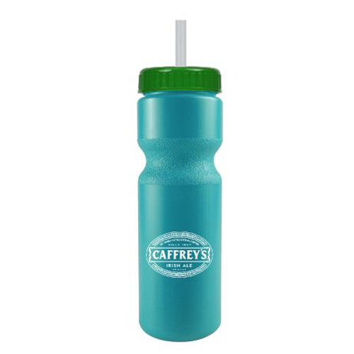 Journey Custom Bike Bottle w/ Straw - BPA Free Turquoise/Green