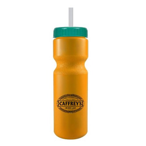 Journey Bike Bottle w/ Straw - BPA Free Athletic Gold/Teal