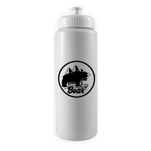 Sport Bottle - BPA Free- 32 oz  White/White