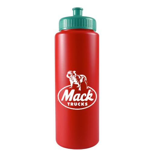 Sports Bottle Colors - BPA Free -32oz Red/Teal