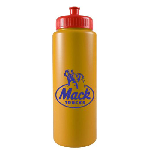 Sports Bottle Colors - BPA Free -32oz Yellow/Red