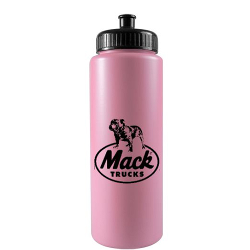 Sports Bottle Colors - BPA Free -32oz Pink/Black